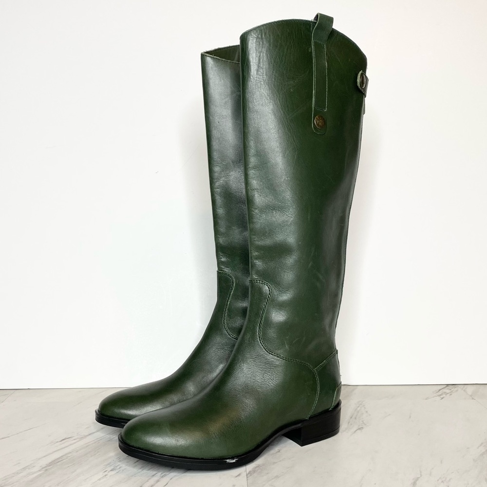 Sam Edelman Penny Green Leather Riding Boot 6.5M
